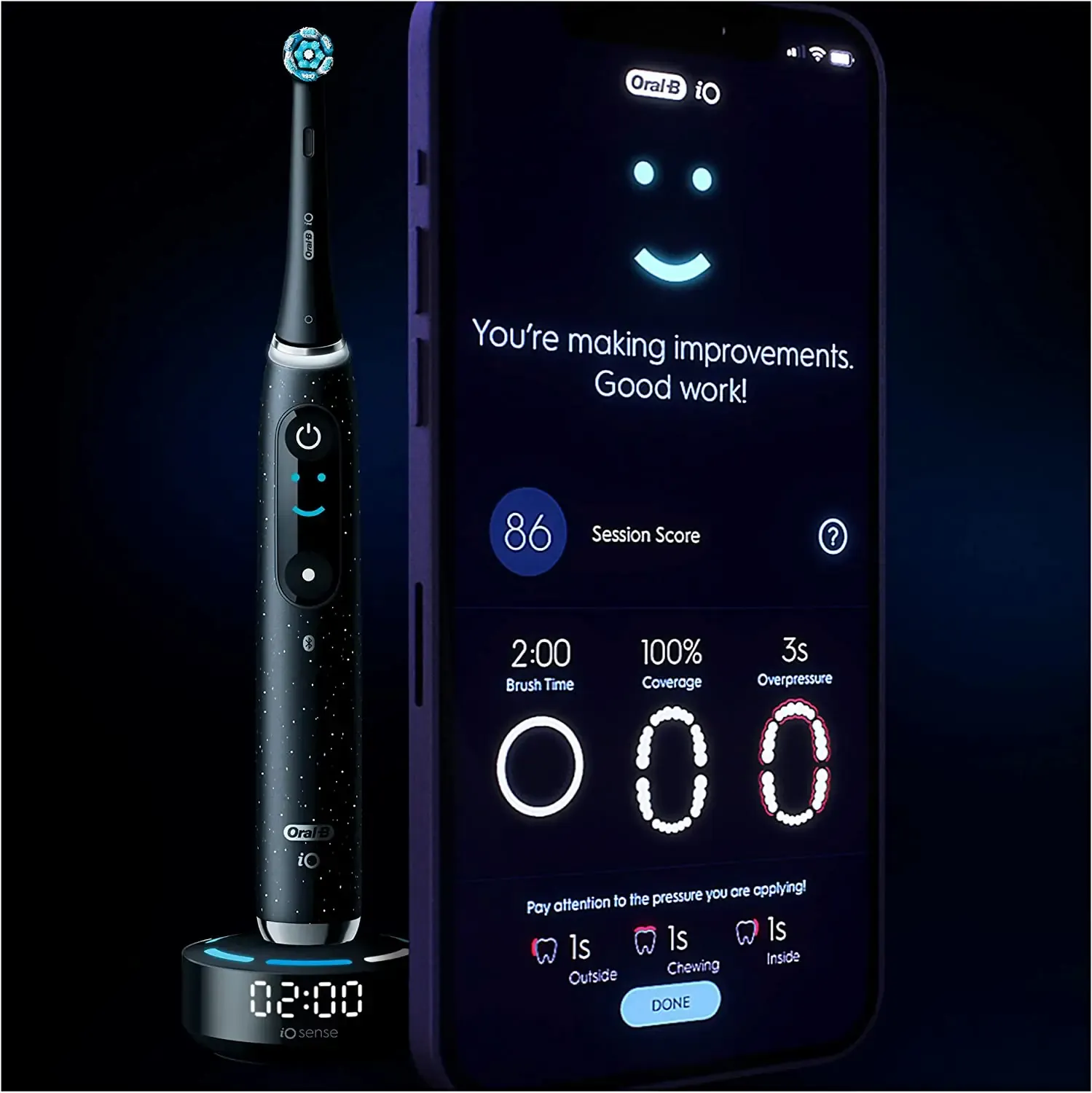 Oral-B iO 10 är fullproppad med teknik, bland annat 3D-tandspårning med AI